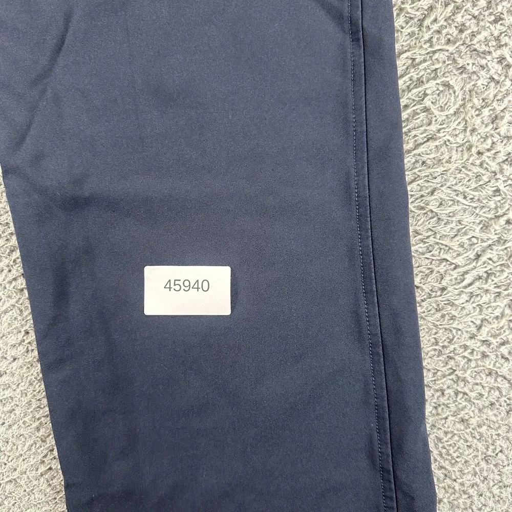 FootJoy Pant Men's 35x32 Blue Polyester Golf Performance Straight Leg Stretch